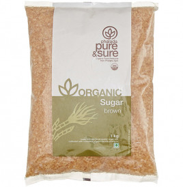 Pure & Sure Organic Sugar Brown   Pack  1 kilogram